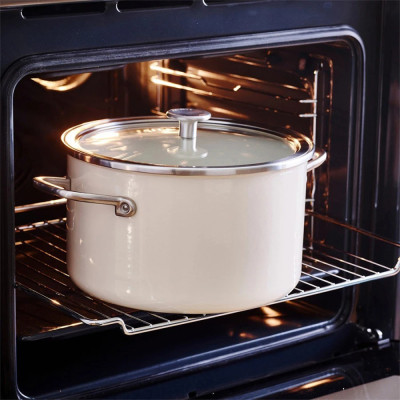 Кастрюля KitchenAid Steel Core 24 см 6 л мигдалевий крем (CC003269-001) Винница - изображение 7