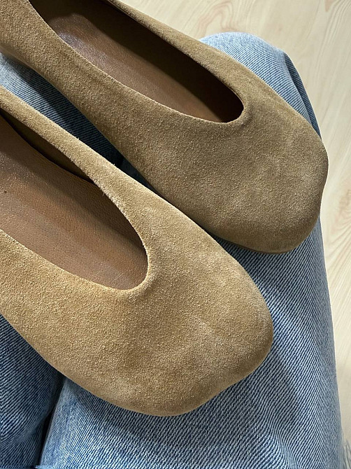 Балетки жіночі Zemira 23-0582 замшеві квадратний носок бежеві, 37, 24 см Київ - фото 11