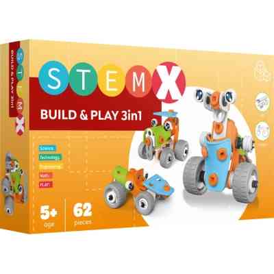 Конструктор Stem з болтами Build&amp;Play 3 в 1 на 62 деталі (3858894673261) Вінниця