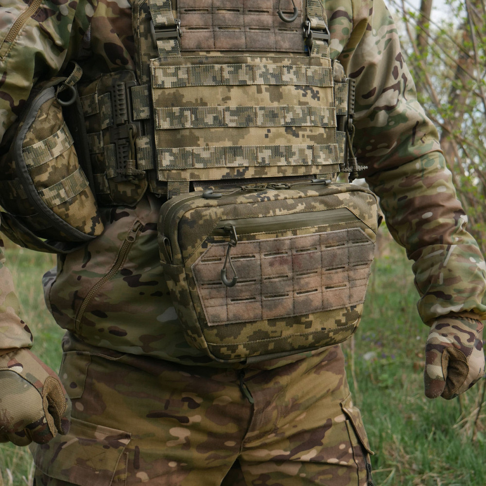 Сумка-напашник XL Kiborg GU Cordura Pixel. Сумка напашник пиксель с велкро панелью Киев - изображение 8