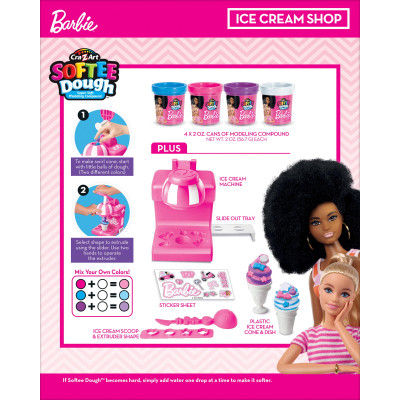 Набор для творчества Cra-Z-Art Barbie Тісто для ліплення, Магазин морозива з формами, набір 8 од (34040CRA) Винница - изображение 8