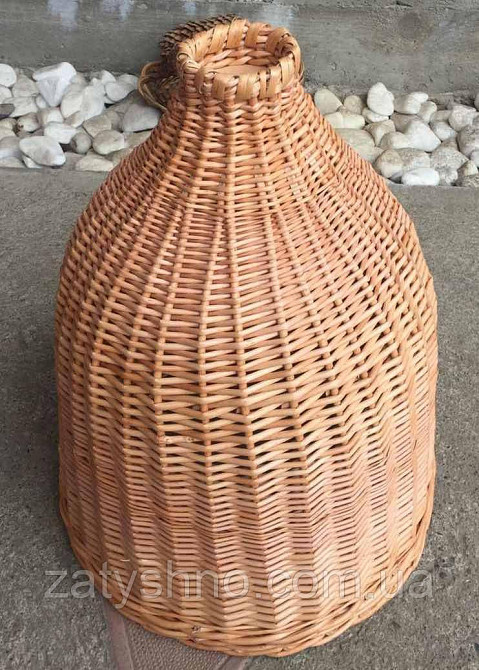 Комплект плетених світильників | люстра з лози різної форми /плетеної світильник для кафе Київ - фото 8