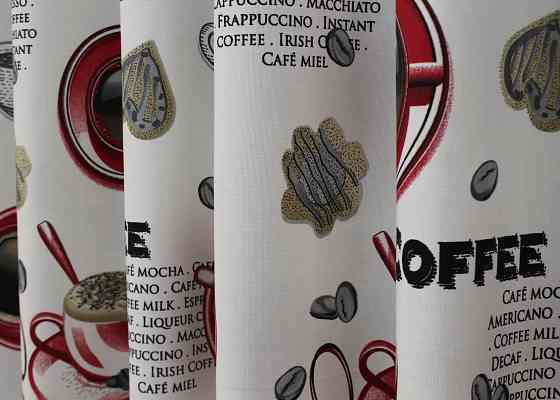 Комплект готових фото-штор VR-Textil Coffee-House № 1496ш Різнобарвний 150х275 см 2 шт (33-0395) Київ