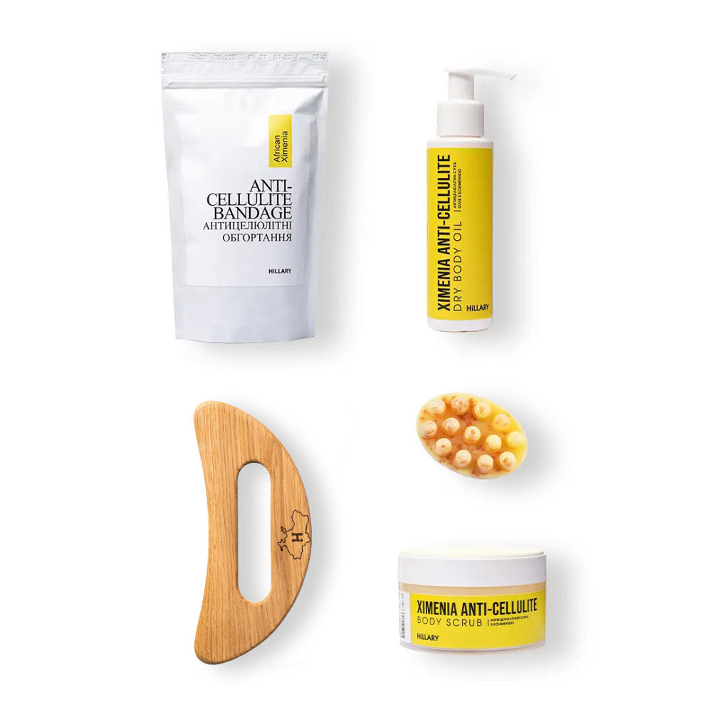 Шкребок гуаша для масажу тіла + Антицелюлітні засоби Хimenia Anti-cellulite Київ - фото 11