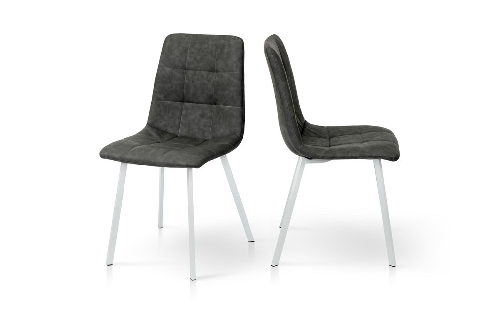 Стілець Чілі (квадрат) білий/ сіра стальRU-07 Киев - изображение 3