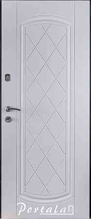 Двері вуличні, серія Люкс+КАЛЕ, фарбований МДФ, модель Шампань, гнутий профіль, коробка 100 мм, полотно 76 мм 850 Київ