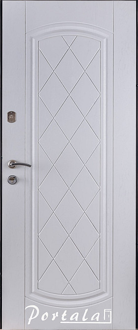 Двери уличные, серия Люкс+КАЛЕ, крашенный МДФ, модель Шампань, гнутый профиль, коробка 100 мм, полотно 76 мм 850 Киев - изображение 2