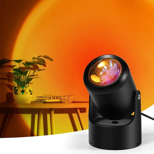 Проекційний світильник Sunset Lamp mini Жовтий Захід сонця 19077 Луцьк