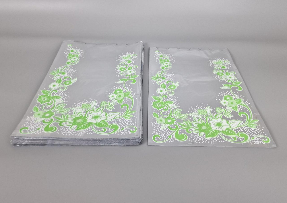 Пакет с рисунком для упаковки подарков   (25*40) №427 (2) фольгированный (ажурный) 