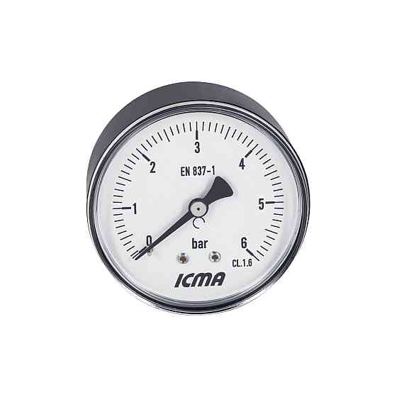 Манометр Icma 1/4" 0-6 барів, заднє під'єднання No243 Київ