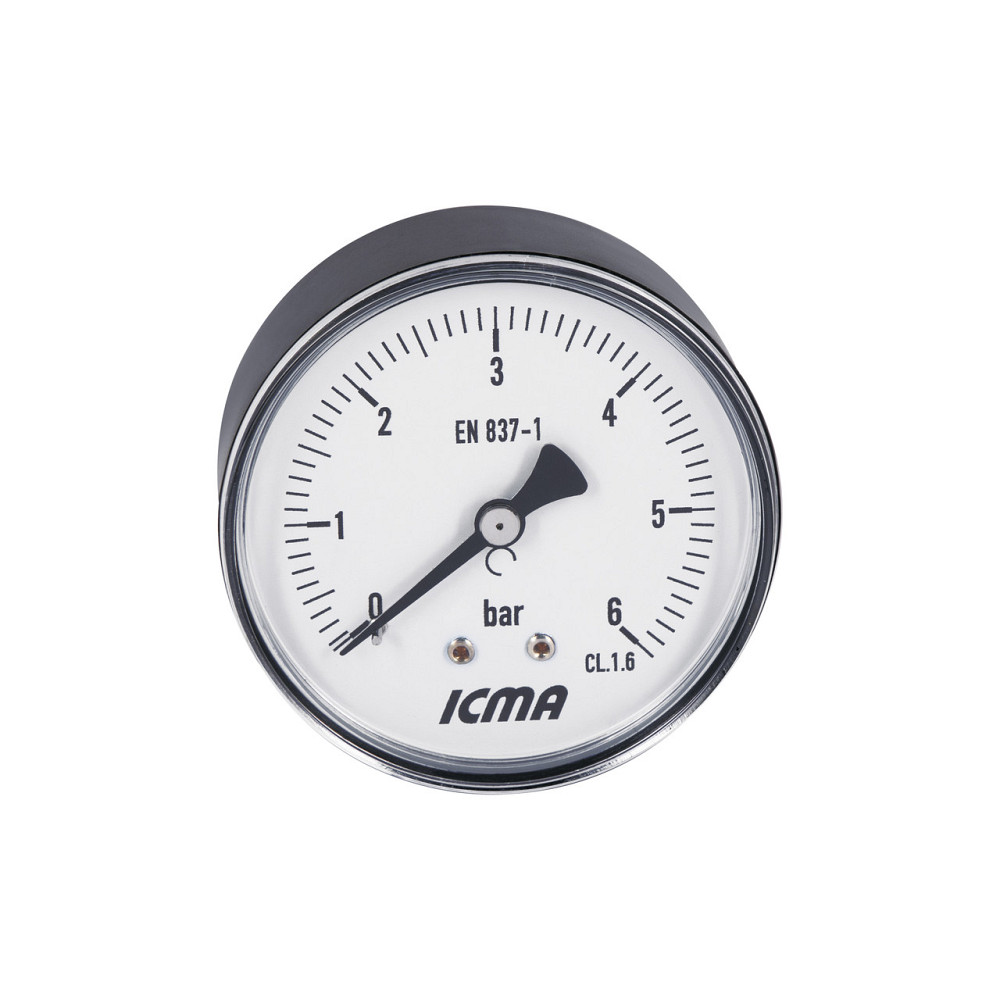 Манометр Icma 1/4" 0-6 барів, заднє під'єднання No243 Київ - фото 5