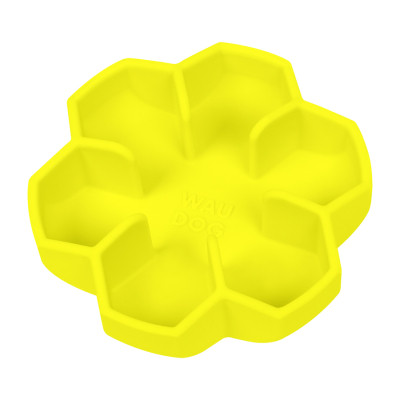 Универсальная посуда для животных WAUDOG Silicone миска для медленного питания 750 мл желтая (23548) Винница - изображение 1