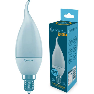 Лампочка CRYSTAL C37 5W PA Е14 (C37-022) Винница - изображение 1