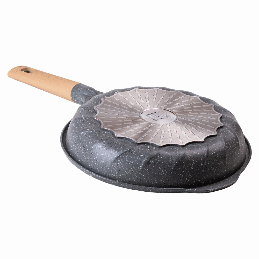 Алюминиевая сковорода 2,2 л, мраморное антипригарное покрытие Ø 26 см, серый MGC HP-4-424G Киев - изображение 3