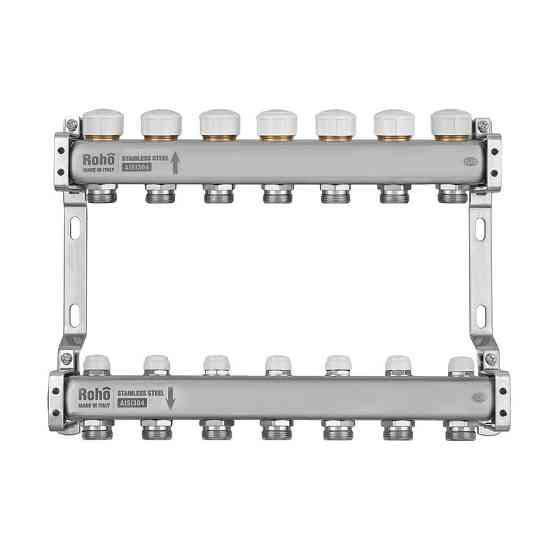 Коллектор с термостатическими и запорными клапанами Roho R805-07M - 1