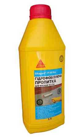 Гідрофобізуюче просочення для захисту фасадів на водній основі Sika Sikagard-71 W Pro 1 л Київ