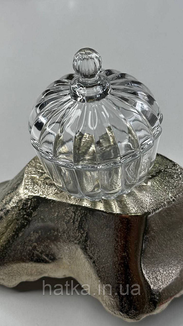 Цукорниця ємність для зберігання скляна "Перлина" 150 мл Київ - фото 2