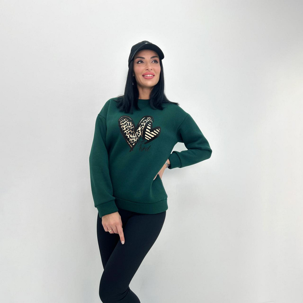 Базовий жіночий світшот "Be kind" Турція оптом | Батал Київ - фото 2