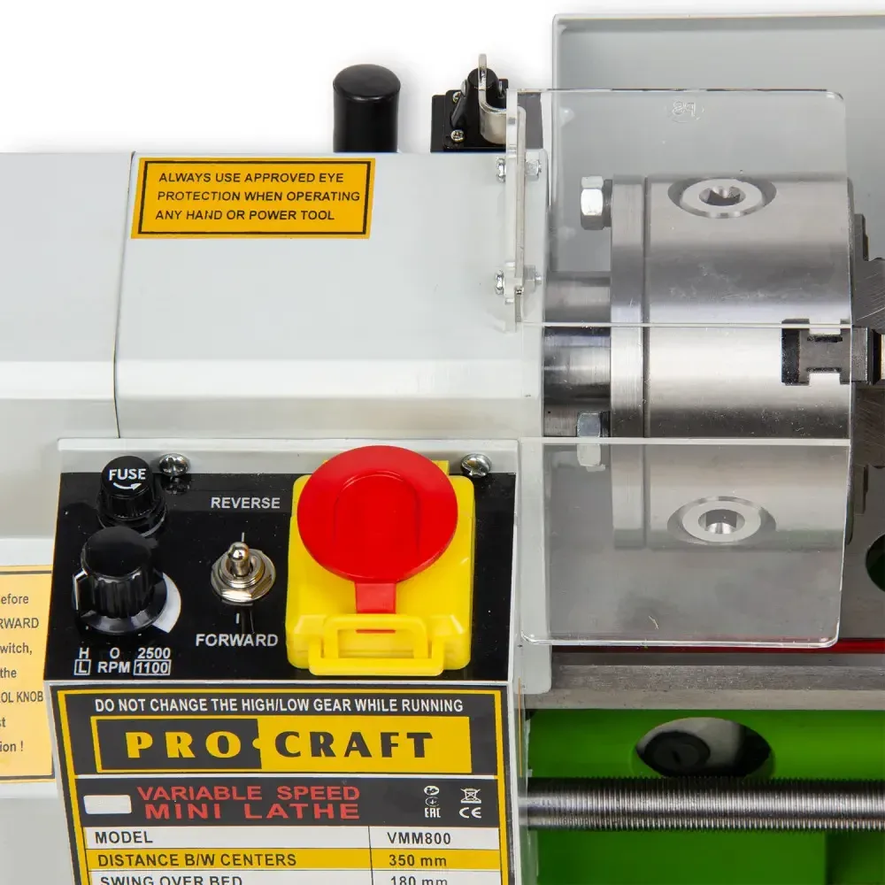 Токарний верстат по металу Procraft VMM800 металообробний станок для гаража та майстерні, токарний станок для точіння Львів - фото 6
