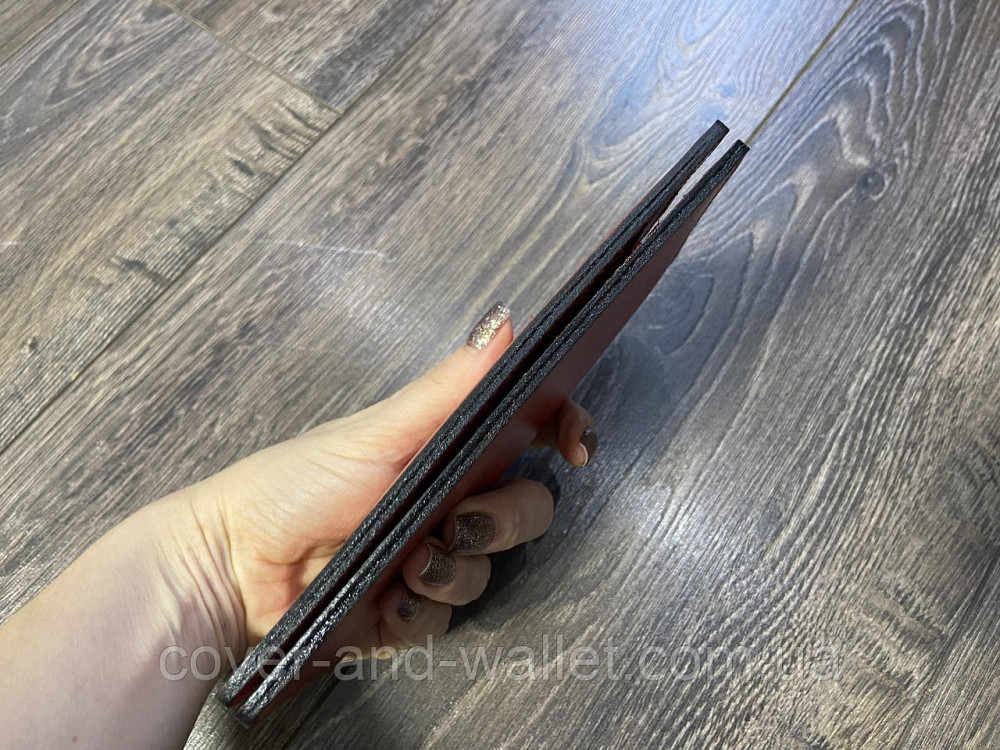 Тонкий жіночий купюрник червоного кольору ручної роботи ST Leather Київ - фото 7