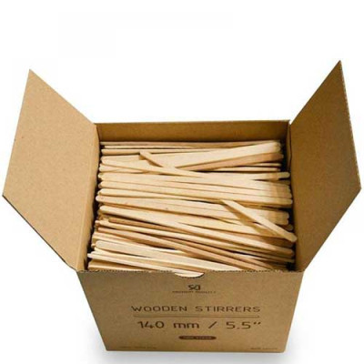 Палички для розмішування напоїв Romus дерев'яні 14 см 1000 шт (477210) Вінниця - фото 1