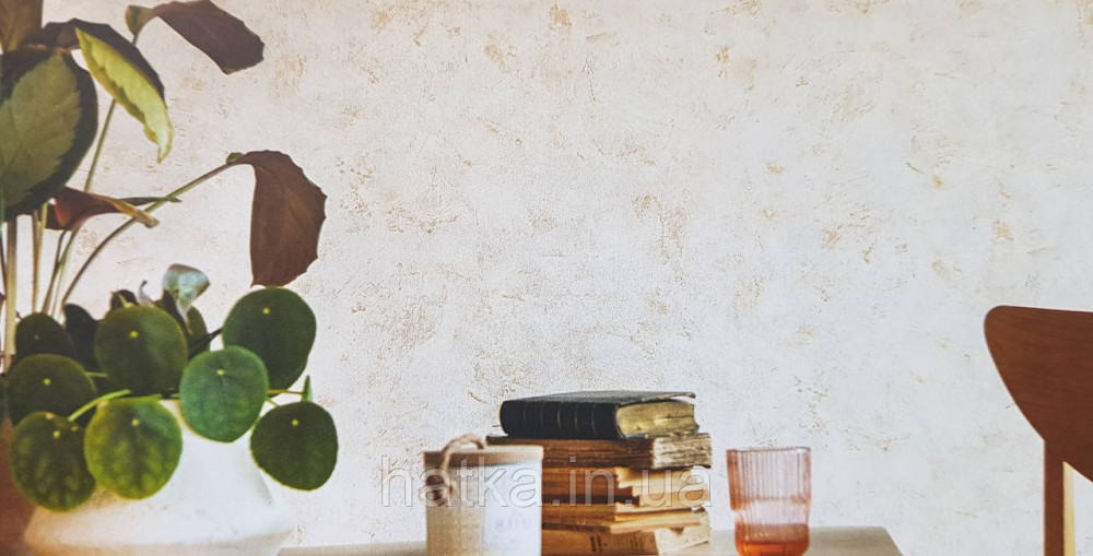 Шпалери вінілові на флізелін Caselio The Place to bed 0.53х10 м широкі білі смуги бежеві золотисті Київ - фото 1