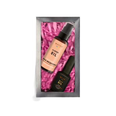 Набір косметики Mayur Олія мигдальна 50 мл + Олія для кутикули 15 мл (2200160407086) Вінниця - фото 1