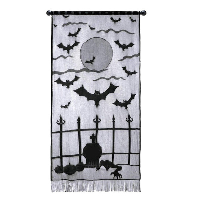 Декор на Хэллоуин штора 1 штука 213 на 102 см черный Киев - изображение 1