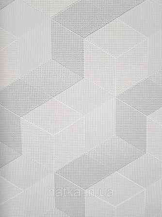 Шпалери вінілові на флізеліні Sintra Simmetria метрові геометрія фігури 3д білі сірі 524824 Київ