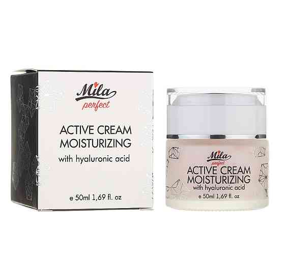 Зволожуючий крем з гіалуроновою кислотою Сream with hyaluronic acid Mila Perfect 50 мл Київ