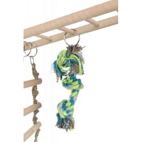 Мостик Trixie для грызунов деревянный подвесной с канатами 29х25х9 см. Киев