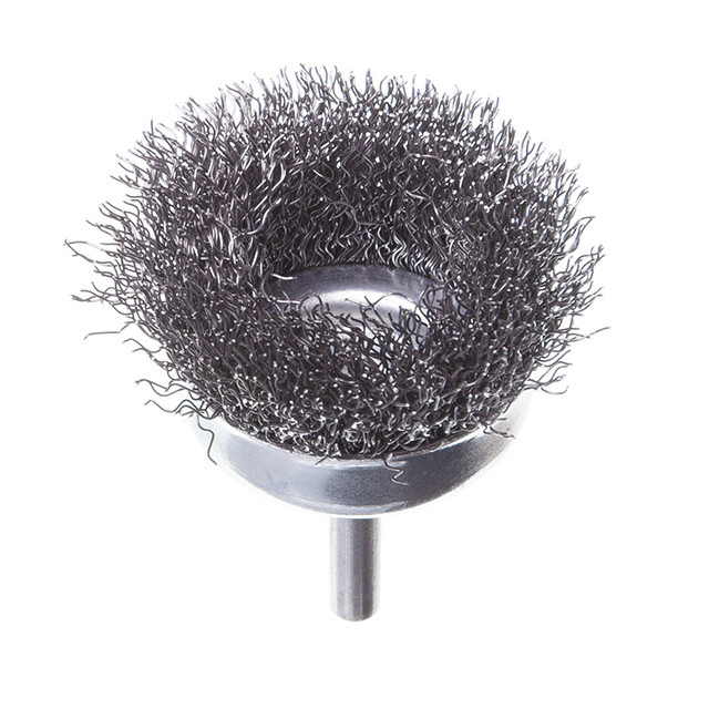 Щітка чашкова, 50 мм, 1/4", кручений дріт, для дриля, 4500 об/хв INTERTOOL BT-9050 Київ - фото 3