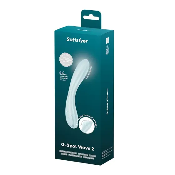 Вібратор Satisfyer G-Spot Wave 2 Ice Blue, імітує доторкання пальця Львів