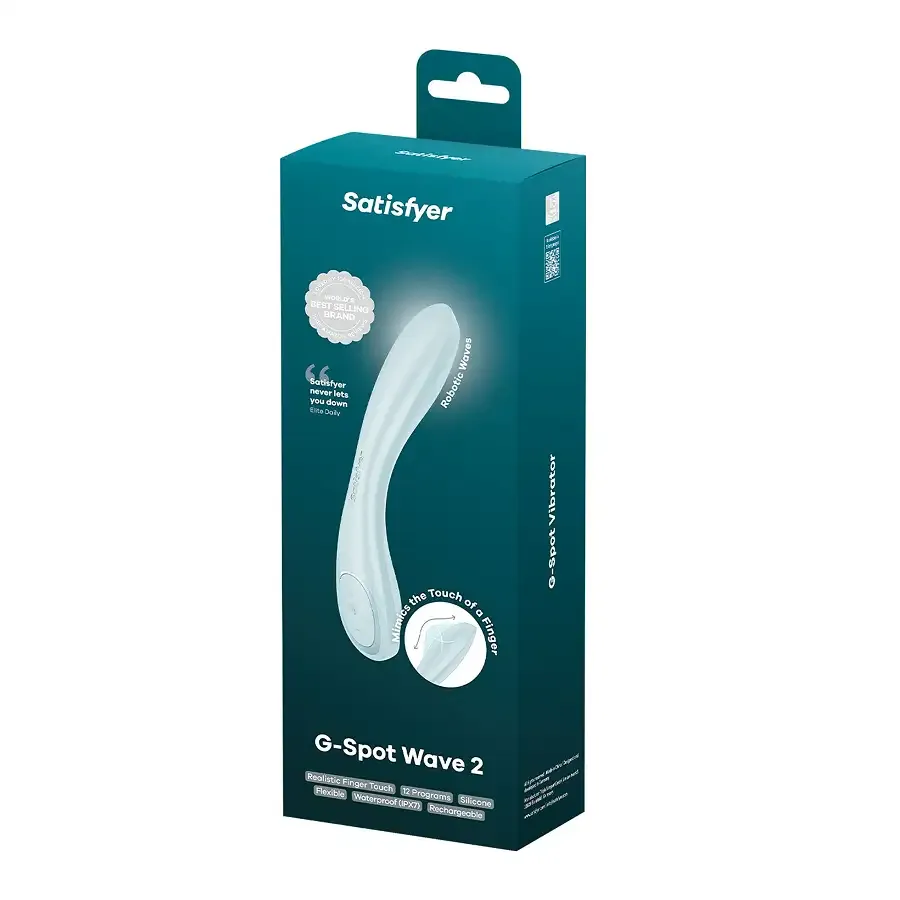 Вібратор Satisfyer G-Spot Wave 2 Ice Blue, імітує доторкання пальця Львів - фото 5