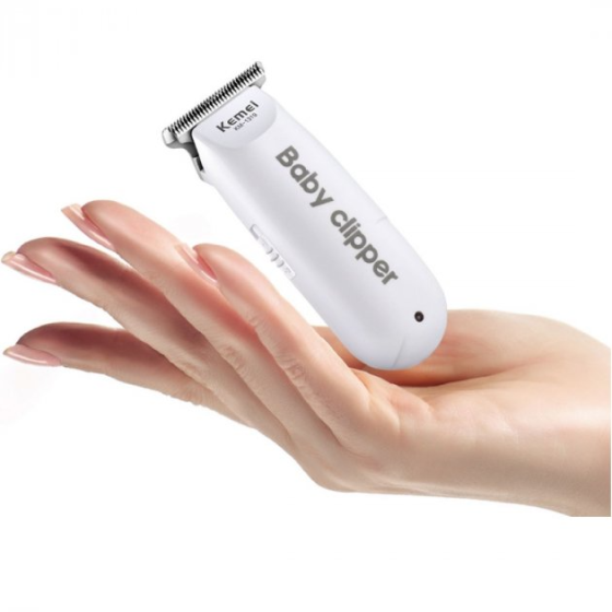 Тиха машинка для стрижки немовлят і дітей Kemei Km-1319 (Біла) Вінниця