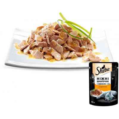 Влажный корм для кошек Sheba cij POU с индейкой в желе 85 г (4770608257231) Винница