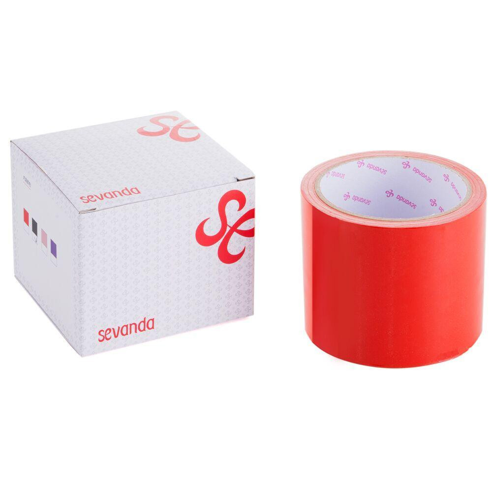 Скотч для бондажу LOCKINK SEVANDA Electrostatic Tape, червона, 16 м Sex Aura Київ - фото 1