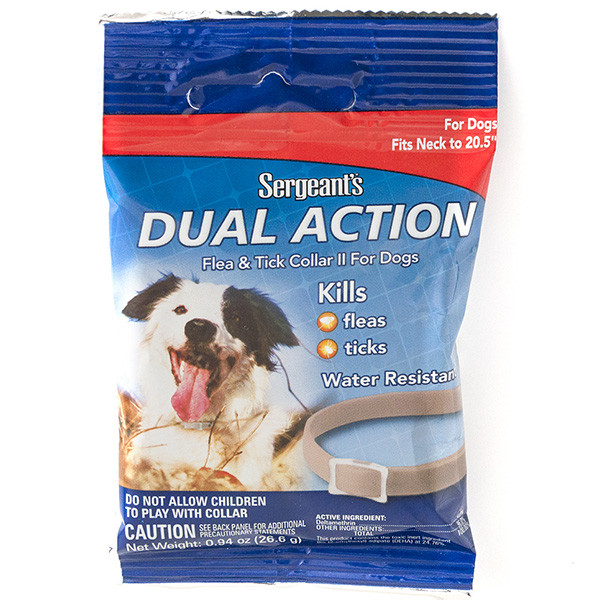SENTRY Sergeants Dual Action СЕРЖАНТС ПОДВІЙНА ДІЯ нашийник від бліх кліщів для собак середніх порід, M Київ - фото 1