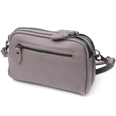 Сумка Vintage Из натуральной кожи Серая (22278) Винница