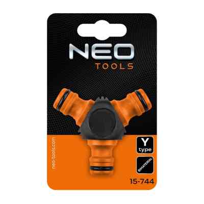 Конектор для шланга Neo Tools трійник 1/2&quot;-3/4&quot;, двокомпонентний (15-744) Вінниця
