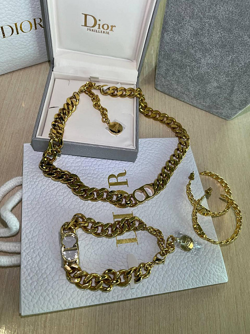 Набір кольє, браслет та сережки від Dior. Одеса - фото 5