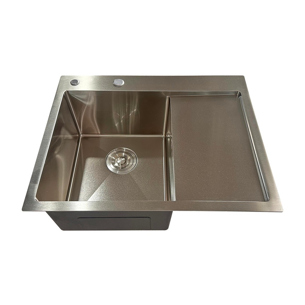 Мийка з нержавіючої сталі Mixxus MH6350L Nano-Silver (3.0/0.8) колір нержавійка (MI7044) Київ - фото 4