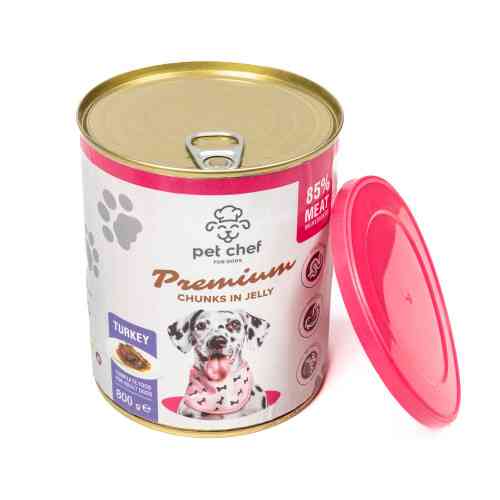 Вологий корм для собак Pet Chef з Індичкою 800 г Киев