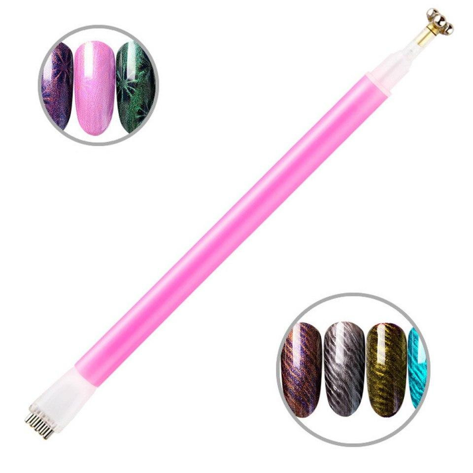 Ручка - магнит 5 D цветок для гель лака Кошачий глаз двухсторонняя Цветок Киев - изображение 1