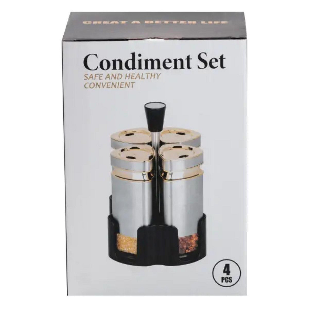 Набір для спецій 4 ємності по 120 мл на підставці HP1324 Київ - фото 6