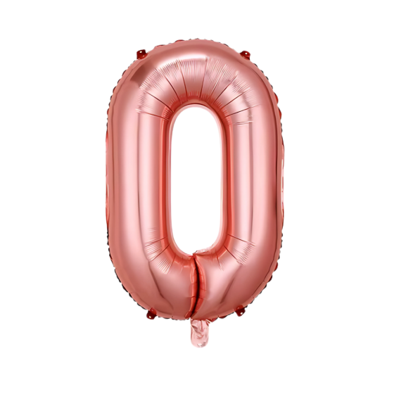 Воздушный шар в виде цифры 0 розовое золото,32 дюйма, фольгированый, для праздника дня рождения,годовщин Каменец-Подольский