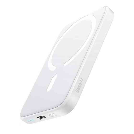 Зовнішній акумулятор Baseus Magnetic Mini Air Wireless Fast Charge Power Bank 6000mAh 20W Stellar White（With Simple Series Київ