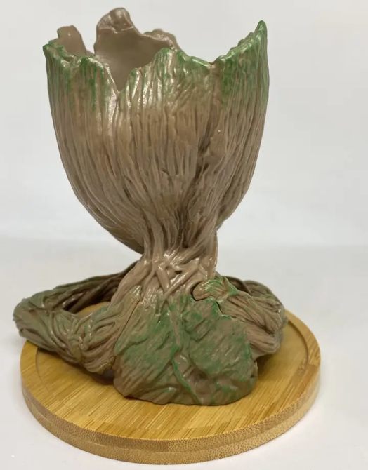 Горшочек для цветов и канцелярии Грут Groot G2 + круглая подставка Винница - изображение 3