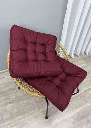 Подушка для стульев (50x50х8 см) Decorator Мальмо цвет бордовый 84-184 Киев