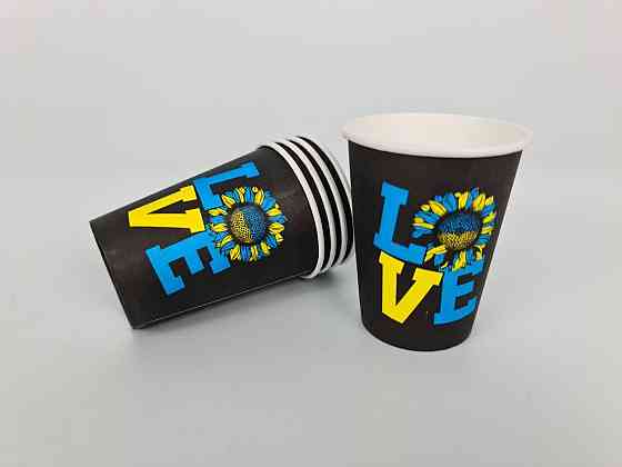 Стаканчики для кави 250 мл "LOVE" Маестро h9 (50 шт.) Харків